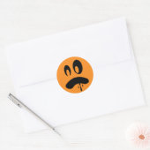 Zorgvuldige Jack o lantern oranje Halloween label (Envelop)
