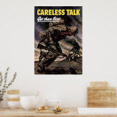 Zorgvuldige praatje kreeg er eerst — grens poster (Keuken)