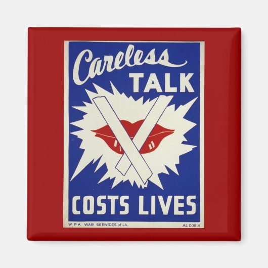 Zorgvuldige praatjes over Poster Magnet (Voorkant)