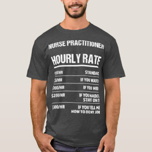Zorgvuldige vakman Uurly rate Funny Birthday Gift T-shirt