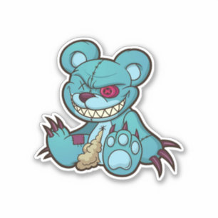 Zorgwekkend Beer - Zombie Sticker