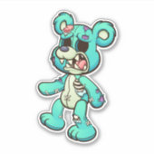 Zorgwekkend Beer - Zombie Sticker (Voorkant)