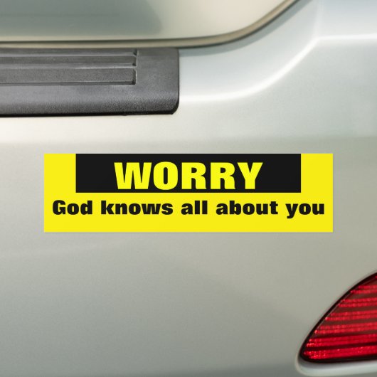 Zorgwekkend Bumpersticker (Op auto)