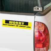 Zorgwekkend Bumpersticker (Op Truck)