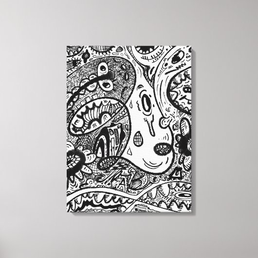 Zorgwekkend Canvas Afdruk (Voorkant)