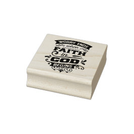 Zorgwekkend eindigt wanneer het geloof in God begi Rubberstempel