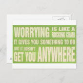 Zorgwekkend is als een rotsstoel - kaart (Voorkant / Achterkant)