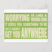 Zorgwekkend is als een rotsstoel - kaart (Voorkant)