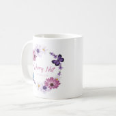 Zorgwekkend niet de Christelijke Faith Butterfly B Koffiemok (Voorkant links)