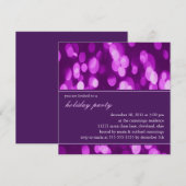 Zorgwekkende uitnodiging voor een feestdag (Paars  (Voorkant / Achterkant)
