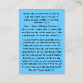 Zorgzame bijbelcitaten visitekaartje (Achterkant)