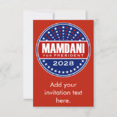 Zorhan Mamdami voor President 2028 (Voorkant)
