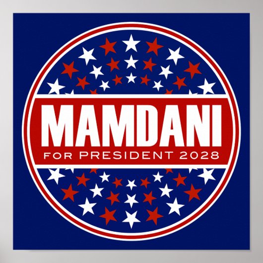 Zorhan Mamdami voor President 2028 Poster (Voorkant)