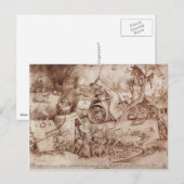 Zorn (Anger) van Pieter Bruegel de Ouderen Briefkaart (Voorkant / Achterkant)