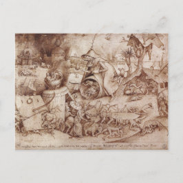 Zorn (Anger) van Pieter Bruegel de Ouderen Briefkaart