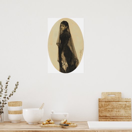 Zorn - De weduwe Poster (Keuken)