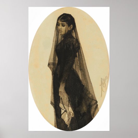 Zorn - De weduwe Poster (Voorkant)