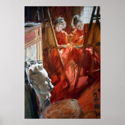 Zorn - Les Demoiselles Schwartz Poster (Voorkant)