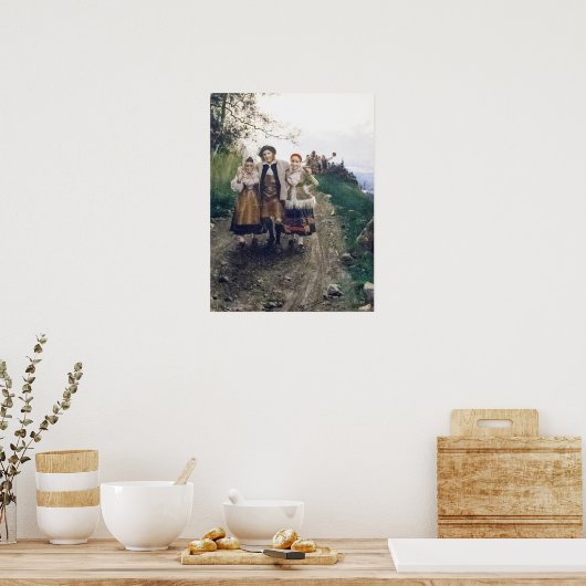 Zorn - Lucky met de Dames Poster (Keuken)