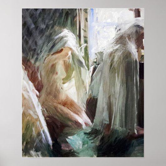 Zorn - Meisje aan het raam Poster (Voorkant)