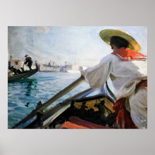 Zorn - over de boot van Anders Zorn Poster (Voorkant)