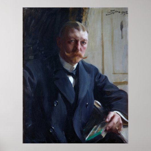 zorn - portret van franz heiss 1902 poster (Voorkant)