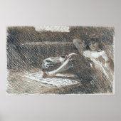 Zorn - Slaapend Odalisque 1886 Poster (Voorkant)