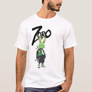 Zoro Anime Konijn Krijger Grafische T-Shirt