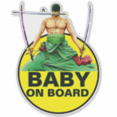 Zoro baby aan boord van de sticker (Voorkant)