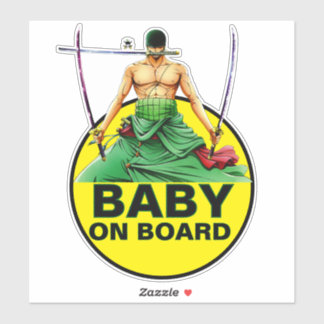 Zoro baby aan boord van de sticker