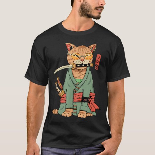 Zoro Cat Warrior T-shirt (Voorkant)