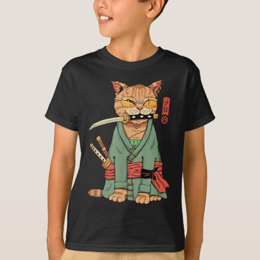 Zoro Cat Warrior T-shirt (Voorkant)