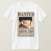 Zoro Gezocht Poster Man T-shirt (Design voorkant)