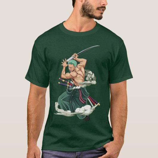 Zoro one piece anime t-shirt (Voorkant)