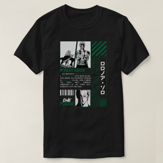 ZORO - ONE PIECE - URBAN Coll. V0,1 T-shirt (Design voorkant)
