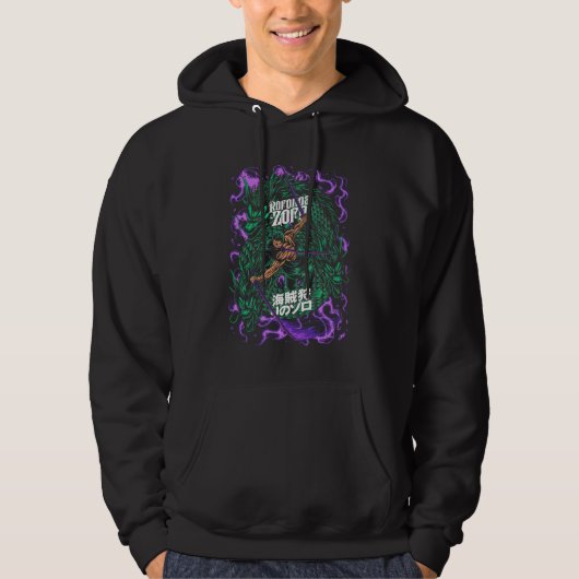 Zoro Roronoa One Piece Hoodie (Voorkant)