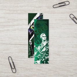 Zoro Three Swords Green Bladwijzer voor One Piece  Mini Visitekaartje