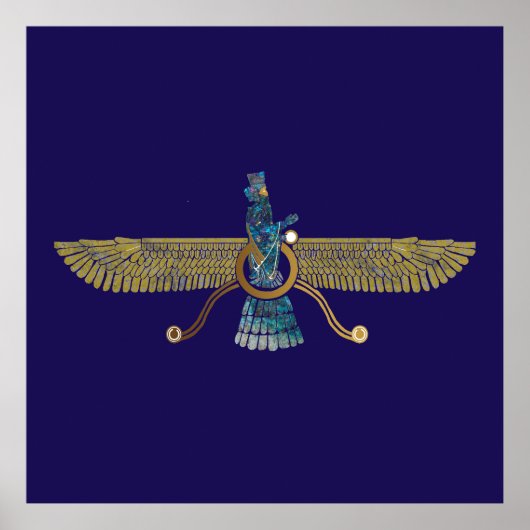Zoroaster Ahura Mazda Zoroastrische religie symboo Poster (Voorkant)
