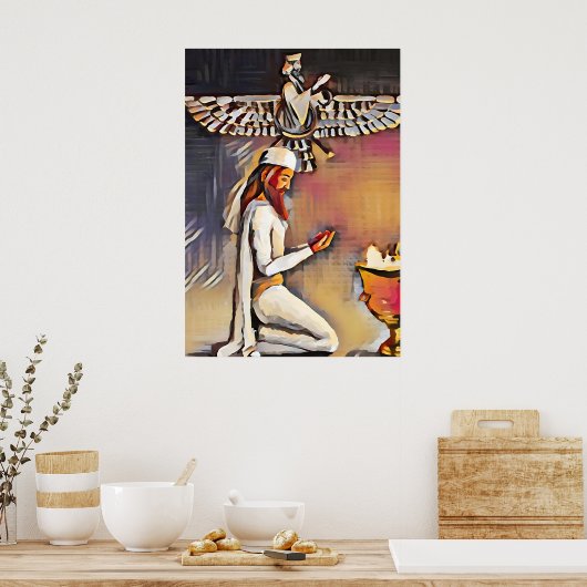 Zoroaster bij het Gebed Poster (Keuken)
