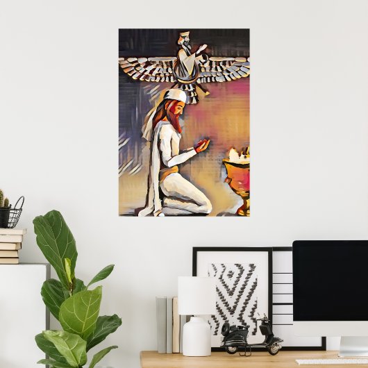 Zoroaster bij het Gebed Poster (Thuiskantoor)