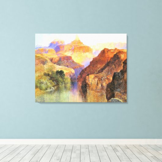 Zoroaster Peak, Grand Canyon, Canvas Afdruk (Insitu (Houten vloer))