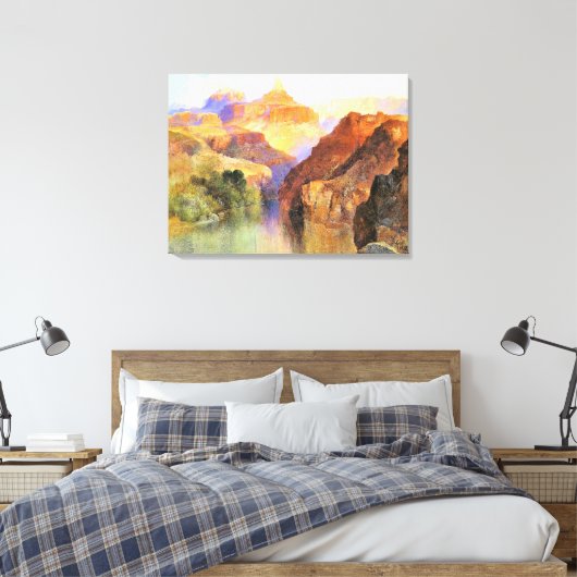 Zoroaster Peak, Grand Canyon, Canvas Afdruk (Insitu (Slaapkamer))