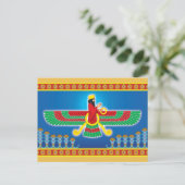 Zoroastrian Persian Faravahar Briefkaart (Staand voorkant)
