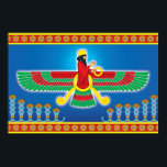 Zoroastrian Persian Faravahar Poster<br><div class="desc">Oorspronkelijke hoogkwalitatieve kunst van de Faravahar. Faravahar is het symbool van Zoroastrianisme,  de staatsgodsdienst van het oude Perzië van vandaag Iran. Het vertegenwoordigen van de beginselen van Zartosht: "Goede gedachten,  goede woorden en goede daden".</div>