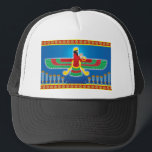 Zoroastrian Persian Faravahar Trucker Pet<br><div class="desc">Faravahar is het symbool van Zoroastrianisme,  de staatsgodsdienst van het oude Perzië van vandaag Iran. Het vertegenwoordigen van de beginselen van Zartosht: "Goede gedachten,  goede woorden en goede daden".</div>