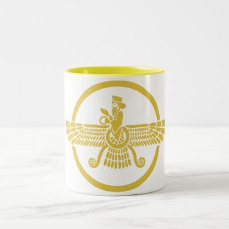 Zoroastrian Tweekleurige Koffiemok