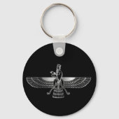 Zoroastrianisme Faravahar Sleutelhanger (Voorkant)