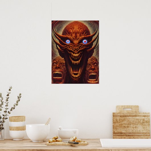 Zoroastrische demonen poster (Keuken)