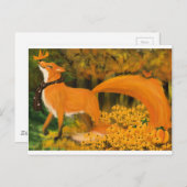 Zorrito de Otoño Briefkaart (Voorkant / Achterkant)