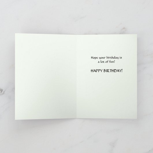 Zorro Happy Birthday Kaart (Binnen)